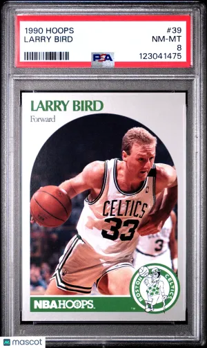 1990 Hoops Larry Bird #39 PSA 8