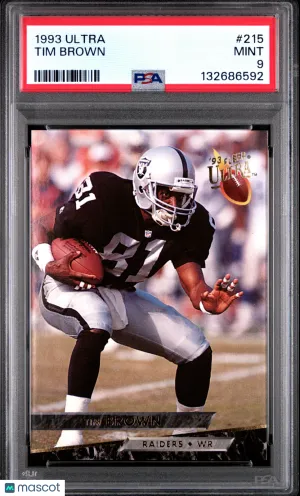 1993 Ultra Tim Brown #215 PSA 9