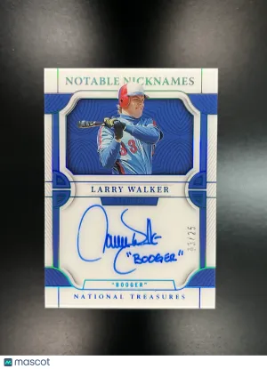2023 Panini National Treasures Larry Walker #NN-LW