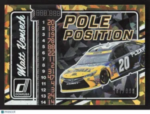 2017 Donruss Matt Kenseth #PP10 Pole Position Cracked Ice SN