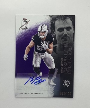 Brock Bowers 2025 Topps Signature Class Auto