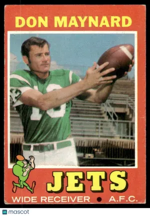 1971 Football Don Maynard #19