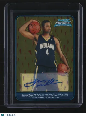 Shawne Williams 2006 Bowman Chrome Rookie Card #154-Autograph