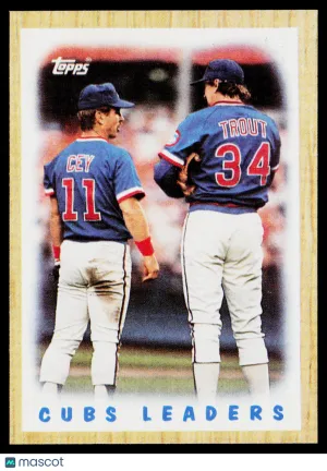 1987 Topps Steve Trout Ron Cey #581