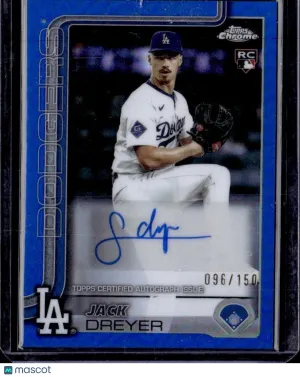 2025 Topps Chrome #AC-JD Jack Dreyer Chrome Auto Blue Refractor #/150