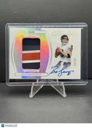 2025 Panini Flawless Rex Grossman #PA-RGN Patch Memorabilia 10/20