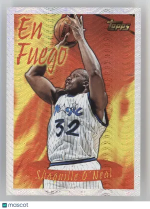 1996 Topps Season's Best En Fuego Shaquille O'Neal #3