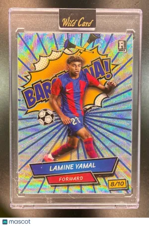 2024 Wild Card Lamine Yamal Gold Wave Foil Blue Lines Lamine Yamal #ACBG-LY6 SN