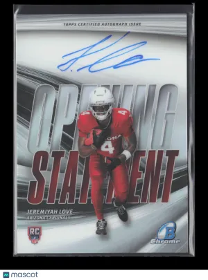 2026 Bowman Chrome Football Jeremiyah Love #OSS-JL RC