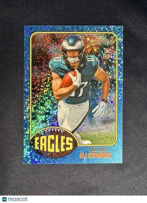 2026 Topps Heritage Eli Stowers #28 Chrome Light Blue Sparkle RC