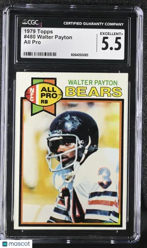 1979 Topps Walter Payton All Pro #480 CGC 5.5 Chicago Bears
