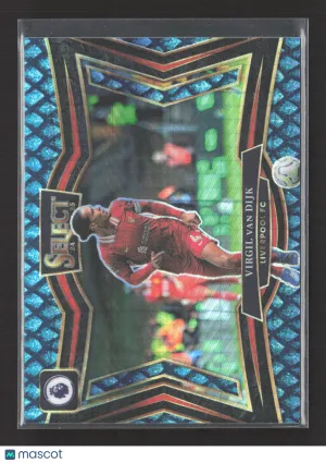 2025 Panini Select Premier League Field Level Virgil van Dijk #243 Blue Snakeskin Prizm 17/48