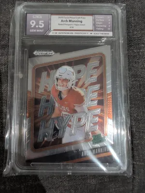 ARCH MANNING RC 2025 PANINI PRIZM DRAFT HYPE RATED PROSPECT ROOKIE #18