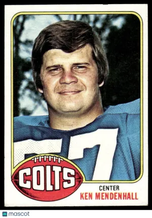 1976 Football Card Ken Mendenhall #482