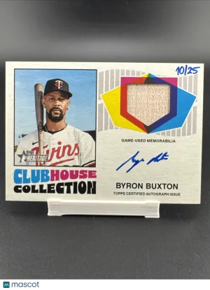2026 Topps Heritage Byron Buxton #10/25 Relic /25 Insert Topps