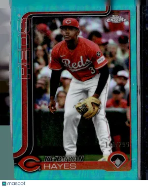 2025 Topps Chrome Ke'Bryan Hayes #USC13 Aqua Refractor /299