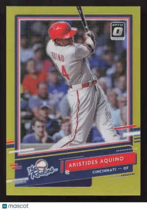 2020 Donruss Optic Aristides Aquino #R-4 The Rookies Gold SN