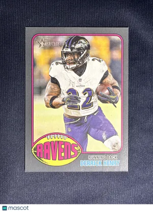 2026 Topps Heritage Derrick Henry #94 Dark Gray Border