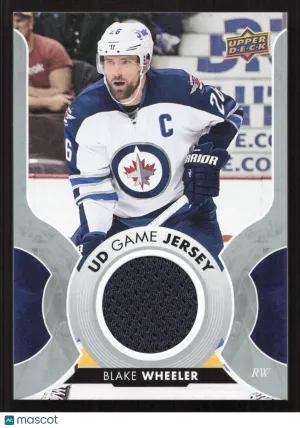 2017-18 Upper Deck Blake Wheeler #GJ-BW UD Game Jerseys MEM