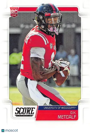 2019 Panini Score Football D.K. Metcalf Rookie RC #352 Ole Miss Rebels