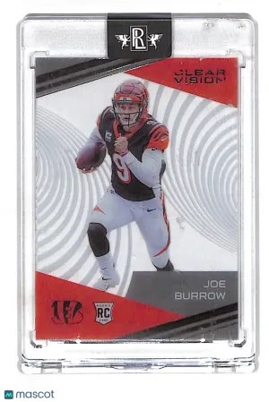 2021 Panini Chronicles Clear Vision Joe Burrow Rookie RC #CV-1 Cincinnati Bengals