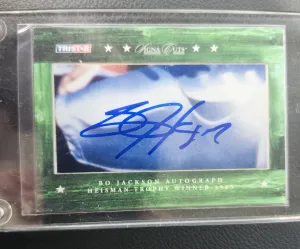 BO JACKSON ON CARD AUTO 10/10