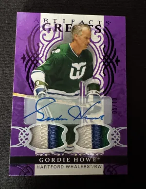 2026-27 Upper Deck Artifacts Gordie Howe Purple Patch Auto /10