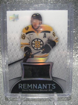 2023-24 Upper Deck Engrained David Pastrnak Remnants Stick Memorabilia