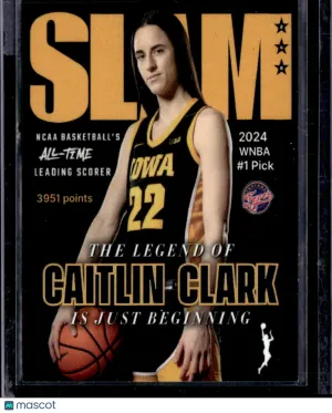 2024 Slam Magazine Card Caitlin Clark RC