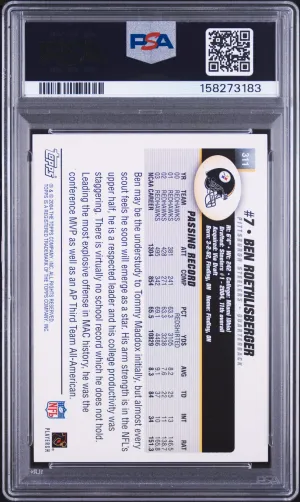 2004 Topps Ben Roethlisberger #311 back