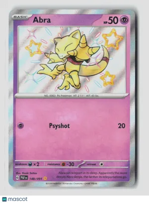 Pokemon 2024 Paldean Fates Abra #148/91