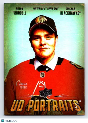 2026 Upper Deck Series 1 UD Portraits Anton Frondell #P-6 Rookie
