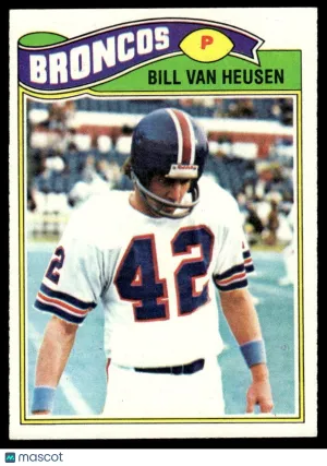 1977 Football Card Bill Van Heusen #497