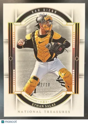 National Treasures Ethan Salas Base #70 San Diego Padres