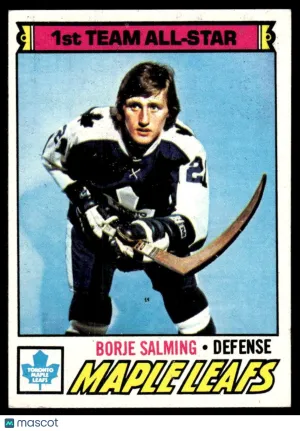1977 Hockey Card Borje Salming #140