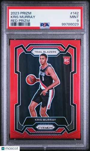 2023 Panini Prizm Kris Murray Red PSA 9