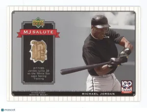 2001 Upper Deck MJ Salute Michael Jordan #MJ-B12 Game-Used Bat Memorabilia