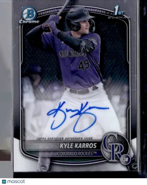 2025 Bowman Chrome Kyle Karros #CPA-KK 1st Bowman