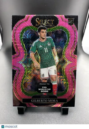 2026 Panini Select Road to FIFA World Cup 2026 Gilberto Mora #125 Mezzanine Pink /399 RC