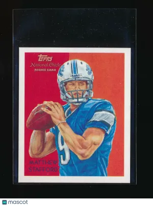 2009 Topps National Chicle Matthew Stafford Mini Box Topper Rookie Base Set