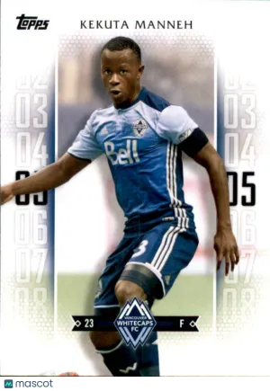 Near Mint 2017 Topps MLS Base #150 Kekuta Manneh Vancouver Whitecaps FC Soccer Card