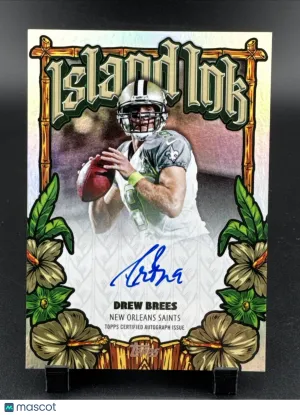 2026 Topps Flagship Drew Brees #II-DBR Island Ink AU