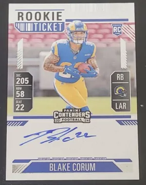 #112 Blake Corum 2024 Panini Contenders
