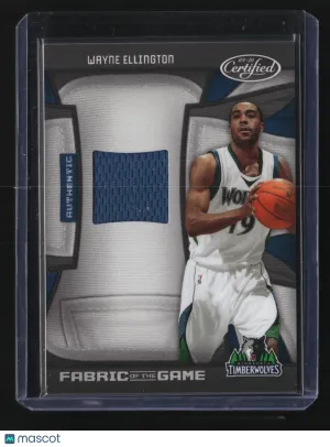 Wayne Ellington 2010 Panini Certified Fabric of the Game #FOG-WE- 070/250