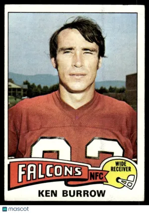 1975 Football Ken Burrow #105