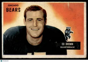 1955 Football Card Ed Brown #53