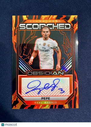 2025-26 Panini Obsidian Pepe #SC-PE Scorched Signatures /50 Panini Authentic