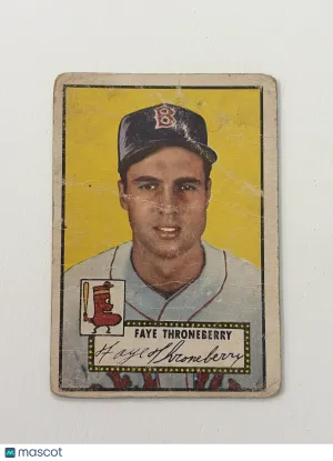 1952 Topps Faye Throneberry #376 Low grade