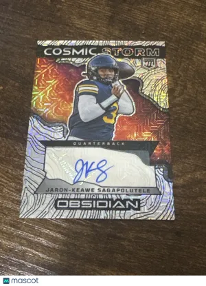 2026 Panini Obsidian Football Jaron-Keawe Sagapolutele #COS-JKS MOJO /5