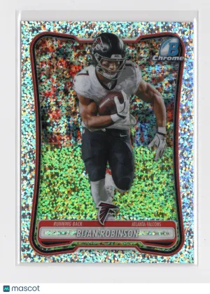 2026 Topps Bowman Chrome Bijan Robinson #BCV-7 Speckle Chrome Refractor